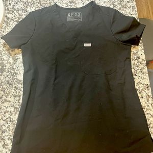 FIG scrub top: black. Hardly worn, basically new